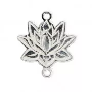 Entrepieza Fleur de Lotus 17x15 mm de Plata 925 x1