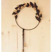 Círculo desnudo de metal para atrapasueños suspensión y lámparas 15cm Arg vieilli