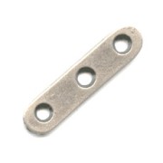 Separadores 3 vías plateado antiguo 23x6 mm x5|raw }}