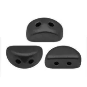Cuentas de vidrio Kos® por Puca® 6x3 mm Jet Mat x10g