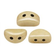 Cuentas de vidrio Kos® por Puca® 6x3 mm Opaque Beige Ceramic Look x10g|raw }}