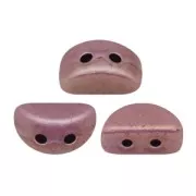 Cuentas de vidrio Kos® por Puca® 6x3 mm Opaque Lilac Ceramic Look x10g