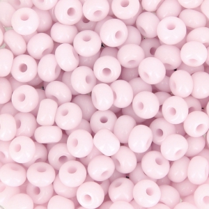 Cuentas de Rocalla Preciosa 6/0, 4 mm - Light rose opaco, 20 g