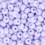 Cuentas de Rocalla Preciosa 6/0, 4 mm - Lavanda opaca, 20 g