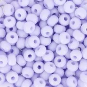 Cuentas de Rocalla Preciosa 6/0, 4 mm - Lavanda opaca, 20 g