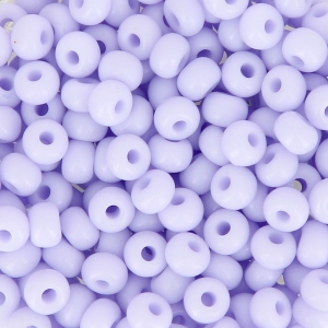 Cuentas de Rocalla Preciosa 6/0, 4 mm - Lavanda opaca, 20 g