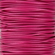 Cordón de cuero 1.5 mm Fucsia x 1m