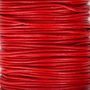 Cordón de cuero 1.5 mm Rojo x 1 m