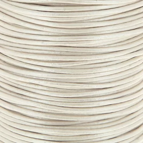 Cordón de cuero 1.5 mm Light beige x 1 m