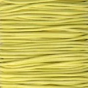 Cordón de cuero  1.5 mm Amarillo x 1 m