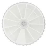 Caja de almacenaje 12 compartimientos para guardar cuentas, rocallas x1