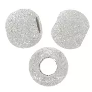 Perladas diamantadas 4mm de Plata 925 x10