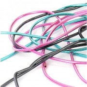 Canutillo liso para bordado para hacer broches & joyas bordadas 1 mm Black