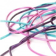 Canutillo liso para bordado para hacer broches & joyas bordadas 1 mm Morado