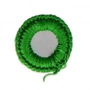Espejos shisha para coser 18mm para diseñar ropa y accesorios Verde x10