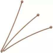 Bastón cabeza de alfiler bola 1.50 mm - 26X0.5 mm cobrizo x50