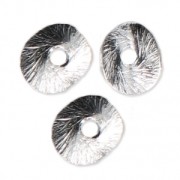 Discos incurvados perforados arrugados 5x3 mm Plata 925 x4|raw }}