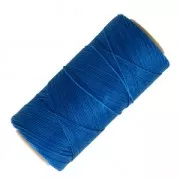 Bobina de hilo encerado Linhasita para micro macramé 0,75 mm - Azul (692) x228m