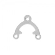 Entrepieza 1 puente 9,6x8,5 mm Chapado en plata fina x20|raw }}