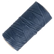 Bobina de hilo encerado Linhasita para micro macramé 1 mm - Denim (1037) x168m