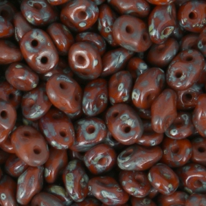 SuperDuo 2,5x5 mm Opaque Chocolate Picasso x10g