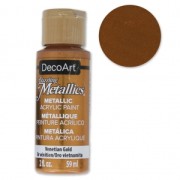 Pintura Acrilíca decorativa DecoArt Dazzling Metallics - Venetian Gold x59 ml|raw }}