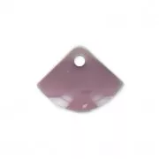 Dijes abanico de metal y resina epoxi 7x10 mm Lilac x6