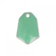 Dije Forma De Diamante de metal y resina epoxi 9x13 mm Mint x6