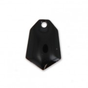 Dije Forma De Diamante de metal y resina epoxi 9x13 mm Negro x6|raw }}