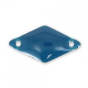 Entrepieza de metal ovalado 2 agujeros resina epoxi 17x9 mm Color Petrol x6|raw }}