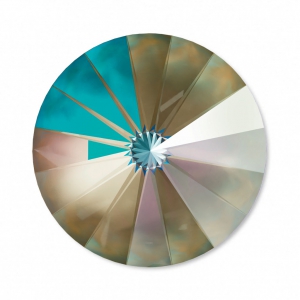 Cabuchón PureCrystal 1122 Rivoli 12 mm Crystal Army Green DeLite x1