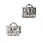 Terminales para cintas y cordones decorados 8 mm rodiado x4|raw }}