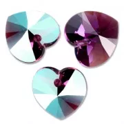 Corazones PureCrystal 6228 10,3x10 mm Amethyst Shimmer x6
