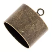 Casquillos de extremo de cordón de bronce de 10,5 mm x4