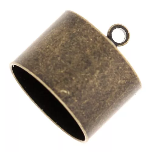 Casquillos de extremo de cordón de bronce de 10,5 mm x4