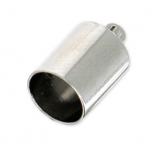 Terminales cilíndricos para cordón 6 mm rodiado x4