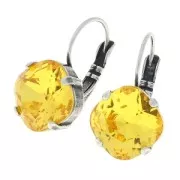Ganchos de pendientes 4470 12 mm dorado x2