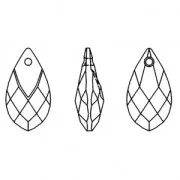 Colgante Pera Abajo matalizado 6565 18 mm Crystal Light Chrome x1