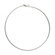 Pendientes aros acabado diamantado a personalizar 45 mm x 0.7 mm de Plata 925 x2|raw }}