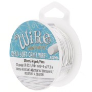 Hilo de cobre Craft Wire flexible 0.64 mm plateado anti-ternissement x7.31m|raw }}