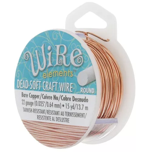 Hilo de cobre Craft Wire flexible 0.64 mm Natural anti-ternissement x13.71m