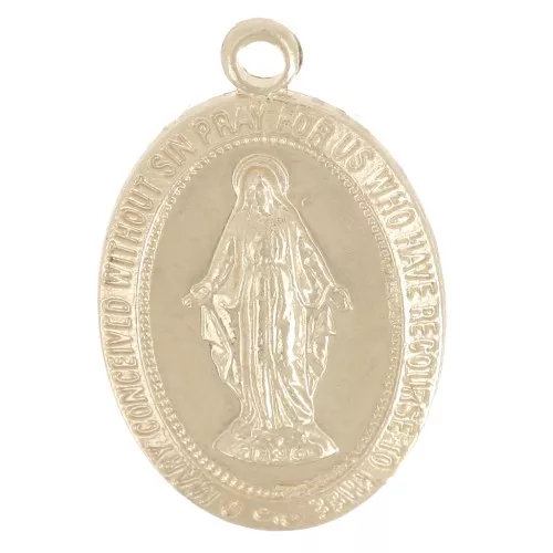 Dije fina de Virgen 14 mm de Gold filled x1