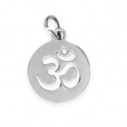 Dije redondo calado símbolo Ohm 12 mm De Acero Inox x1|raw }}