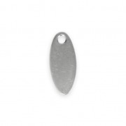 Dijes ovalados 12x5 mm De Acero Inox x5|raw }}