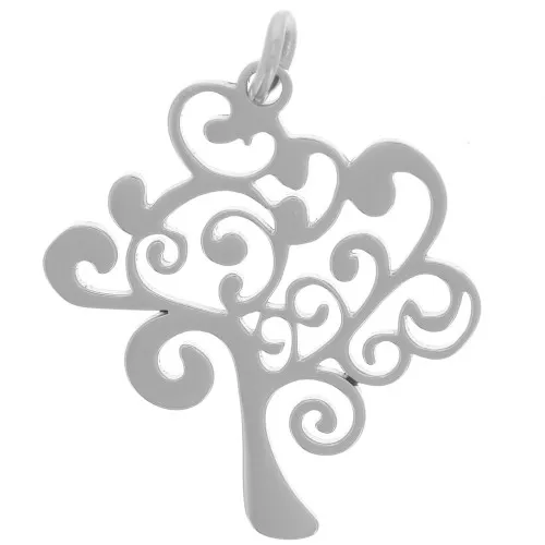 Dije árbol 20x18 mm De Acero Inox 316L x1