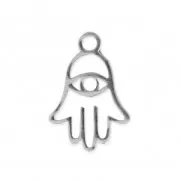Dije mano de Fatma 14.5x9.5 mm De Acero Inox x1