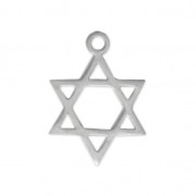 Dije estrella de David 16.5x12 mm De Acero Inox x1|raw }}