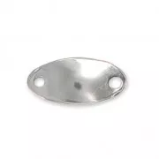Entrepieza 2 agujeros para pulsera 17x8 mm De Acero Inox x5