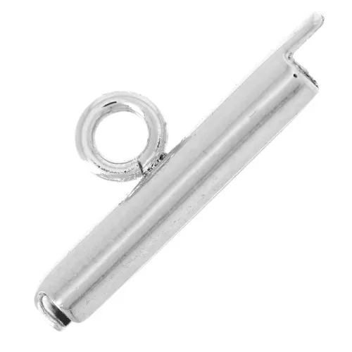 Cuenta de rocalla Miyuki y punta para tejer Delica 13 mm - Plateado x1
