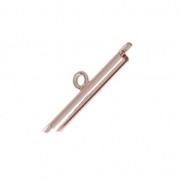 Terminal para tejido de cuentas rocallas & Delica Miyuki 20 mm dorado rosa x1|raw }}